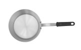 7-quart Wear-Ever® tapered aluminum saucepan with natural finish and silicone handle