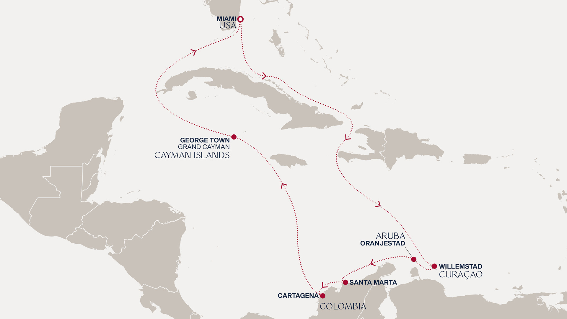 Itinerary map