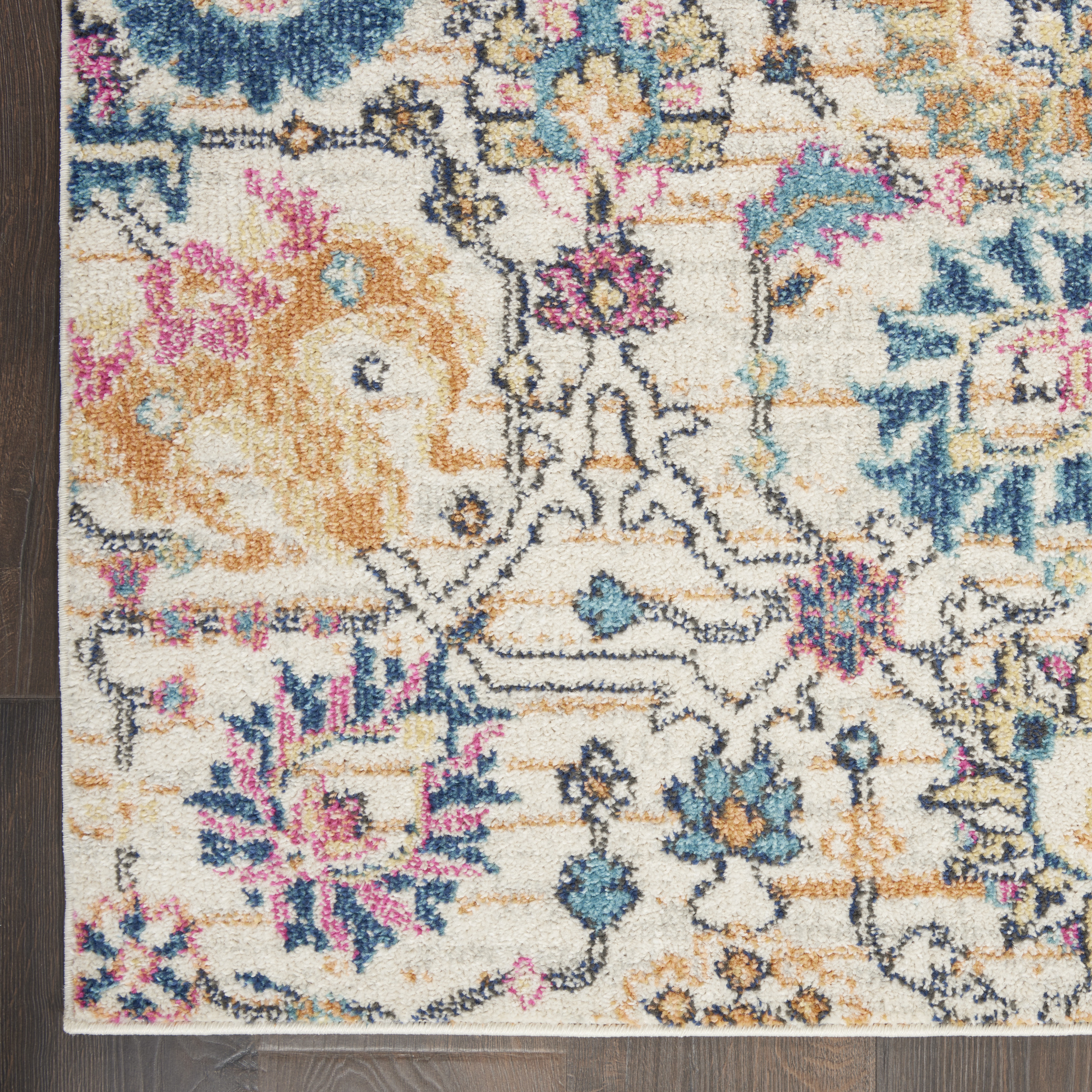 Nourison Passion 1'10" x 6' Ivory Multicolor Bohemian Indoor Rug