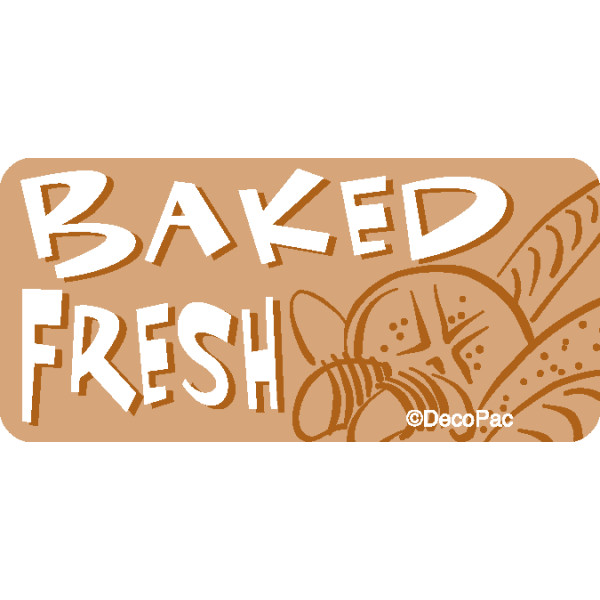 Baked Fresh Promotional Label
