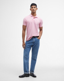 Sports Short-Sleeved Polo Shirt Classic Pink