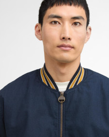 Dobson Casual Varsity Jacket Navy