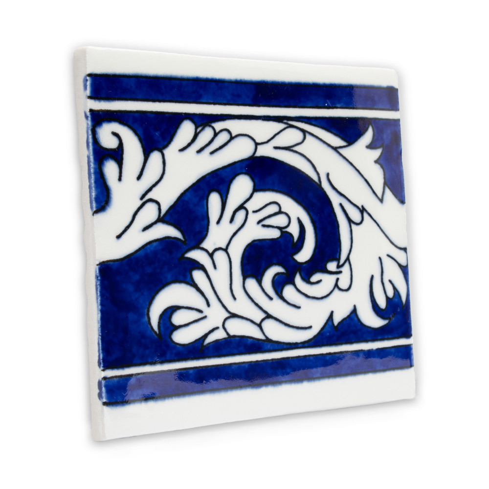 Provincial Deco Marina 6 in. x 6 in. Porcelain Wall Tile