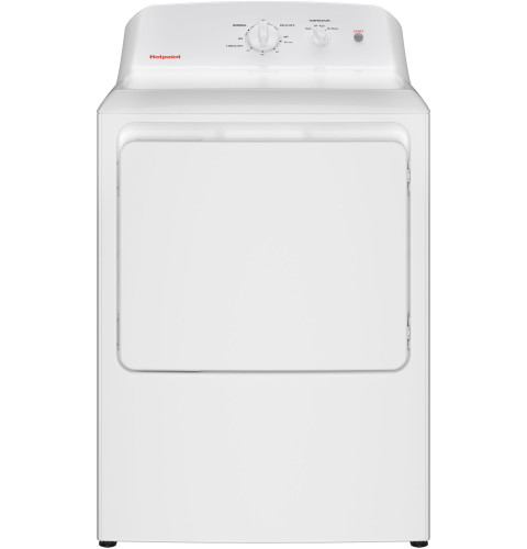 Hotpoint® 6.2 cu. ft. Capacity Gas Dryer with Up To 120 ft. Venting and Shallow Depth​