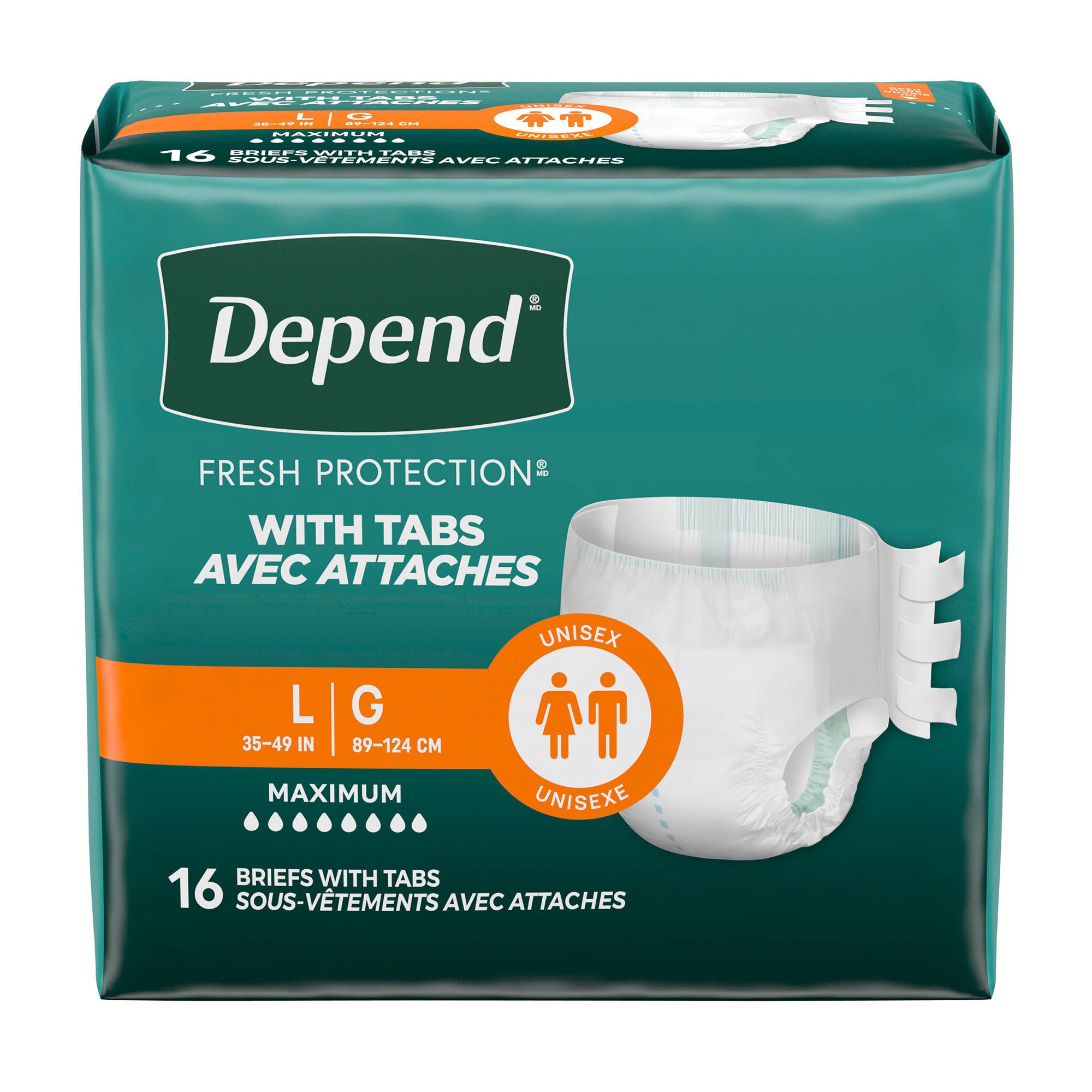 Depend® Fresh Protection™ Maximum Absorbency Underwear, Large