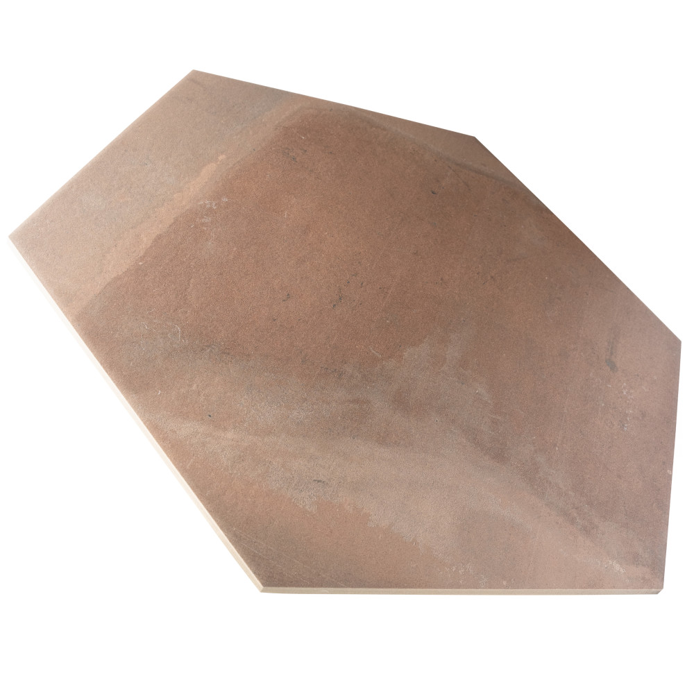 Argillos Hex Terracota 20-1/2 in. x 23-5/8 in. Porcelain Floor and Wall Tile