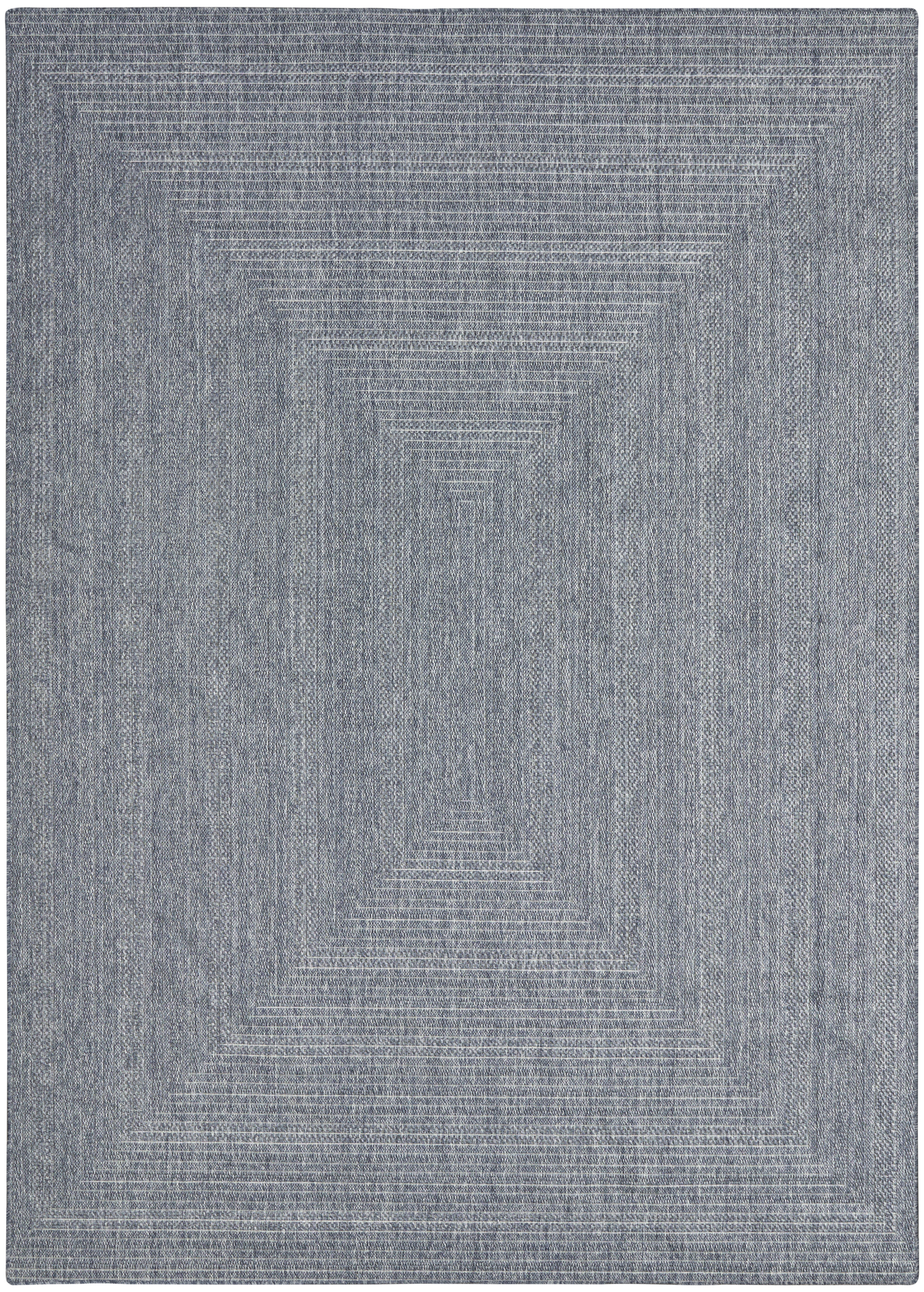 Nourison Tulum 5'3" x 7' Denim Outdoor Rug