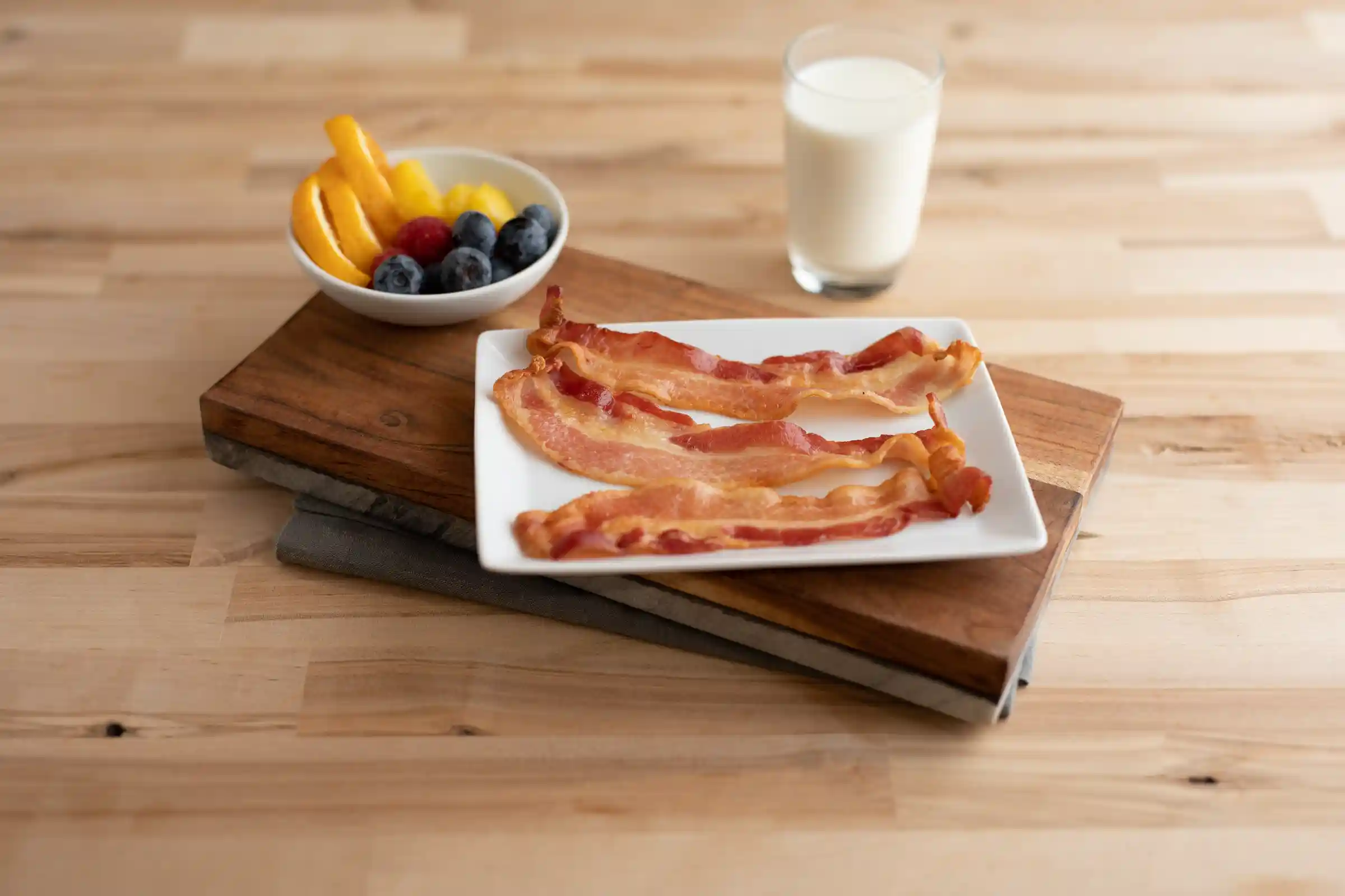 Wright® Brand Naturally Hickory Smoked Extra Thick Sliced Bacon, Flat-Pack®, 15 Lbs, 8-10 Slices per Pound, Frozen_image_1