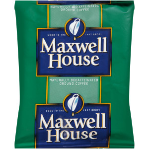 MAXWELL HOUSE Decaffeinated Roast & Ground Coffee, 1.7 oz. Packets (Pack of 96) image