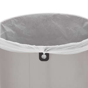 Rubbermaid Commercial, Refine, 16 gal, Metal, Stainless Steel, Round, Receptacle