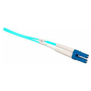 Fiber Optic Patch Cord, Multimode OM3 Duplex LC to ST, 7 M