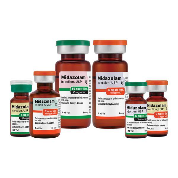 Midazolam Injection 5mg/ml MDV 2ml -10/Pkg