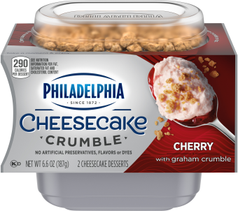 Philadelphia Crumbles Cherry, 6.6 Oz