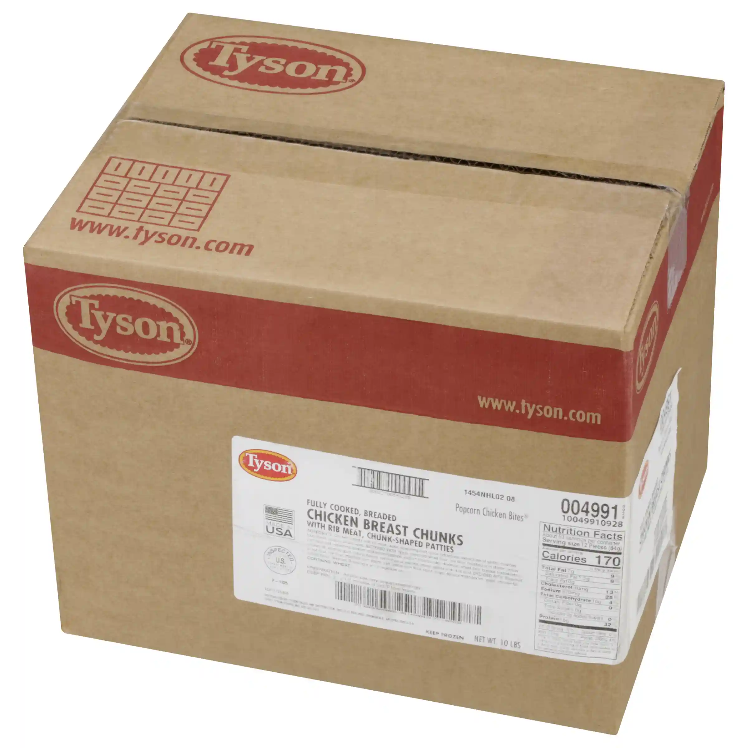 Tyson® Fully Cooked Breaded Popcorn Chicken Bites® Chicken Chunks_image_5