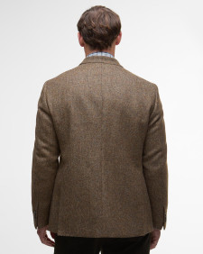 Blazer con motivo a spina di pesce Firth Moons Brown