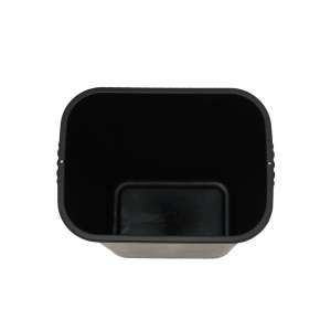 Impact, 10.25 gal, Resin, Black, Rectangle, Receptacle