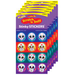 TREND Colorful Skulls/Vanilla Stinky Stickers&reg;, 48 Per Pack, 6 Packs T-83308-6