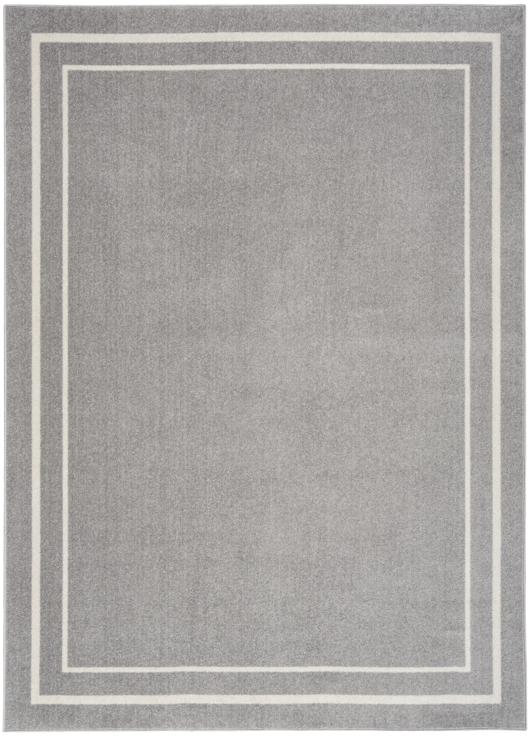 Nourison Nourison Essentials 6' x 9' Grey Ivory Contemporary Rug