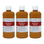 Handy Art&reg; Acrylic Paint 16 oz, Raw Sienna, Pack of 3 RPC101093-3