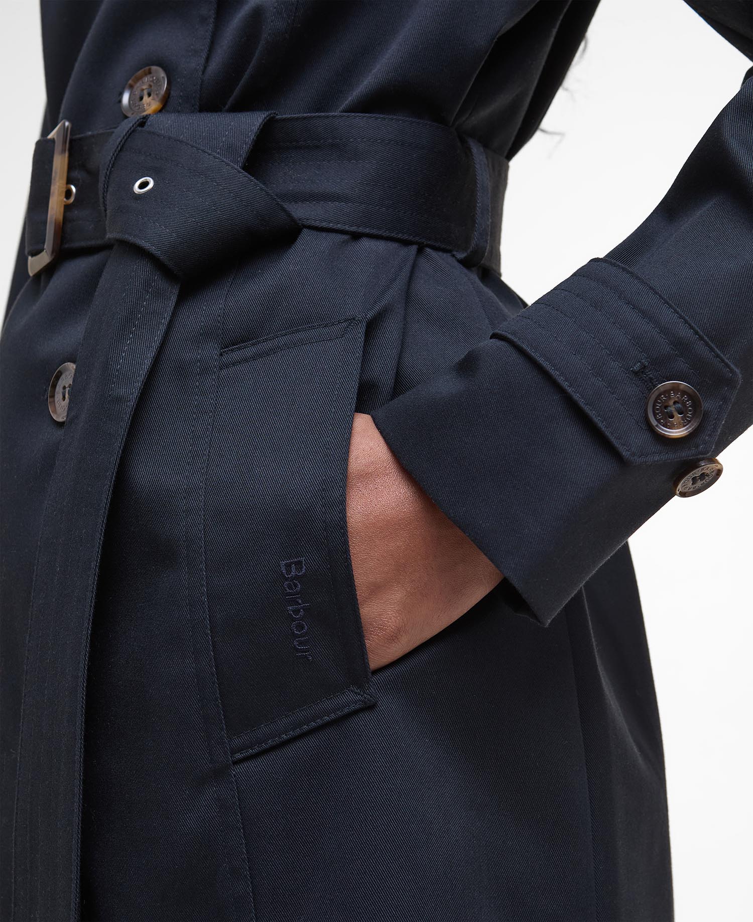 Short Greta Showerproof Trench Coat image number 5