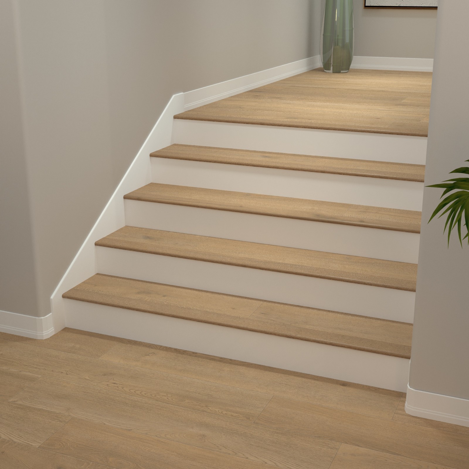 Aliso Almond Laguna Vinyl Stair Nosing Flush view 2