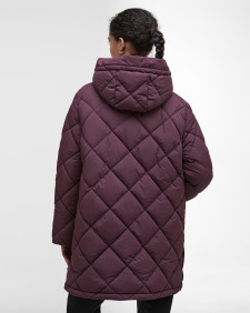 Pufferjacke Kailyn Black Cherry/Muted Tartan
