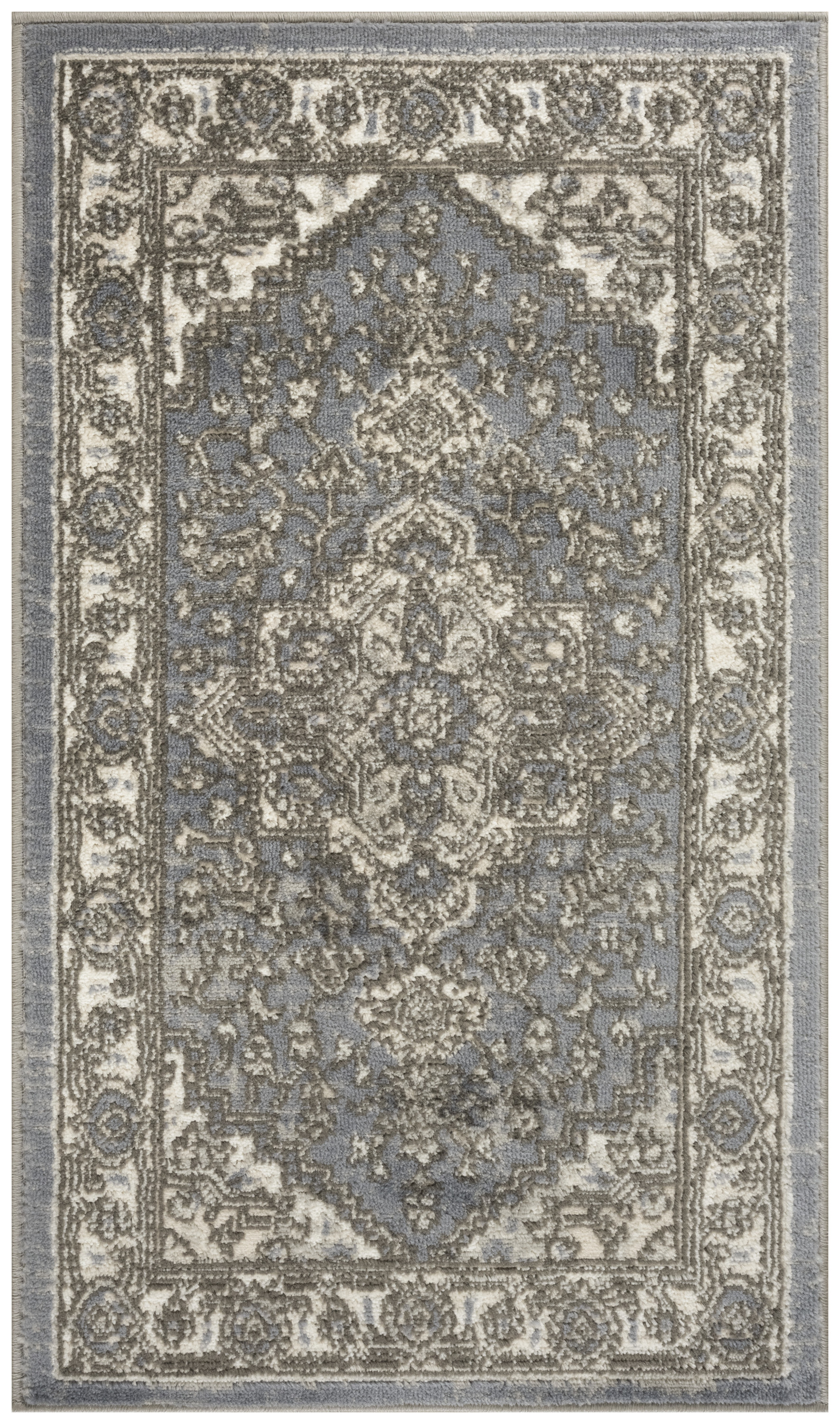 Nourison Quarry 2'2" x 3'9" Blue Vintage Indoor Rug