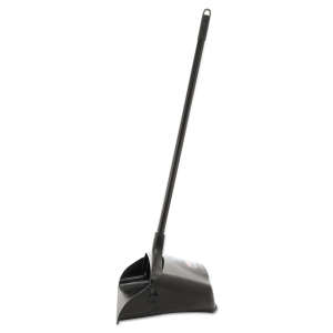 Rubbermaid Commercial, Executive Series Lobby Pro, Black, 11", Dust Pan with Long Handle