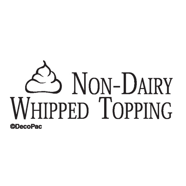 Non-Dairy Whipped Topping Promotional Label