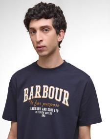 Fort Relaxed Graphic T-Shirt Dark Navy