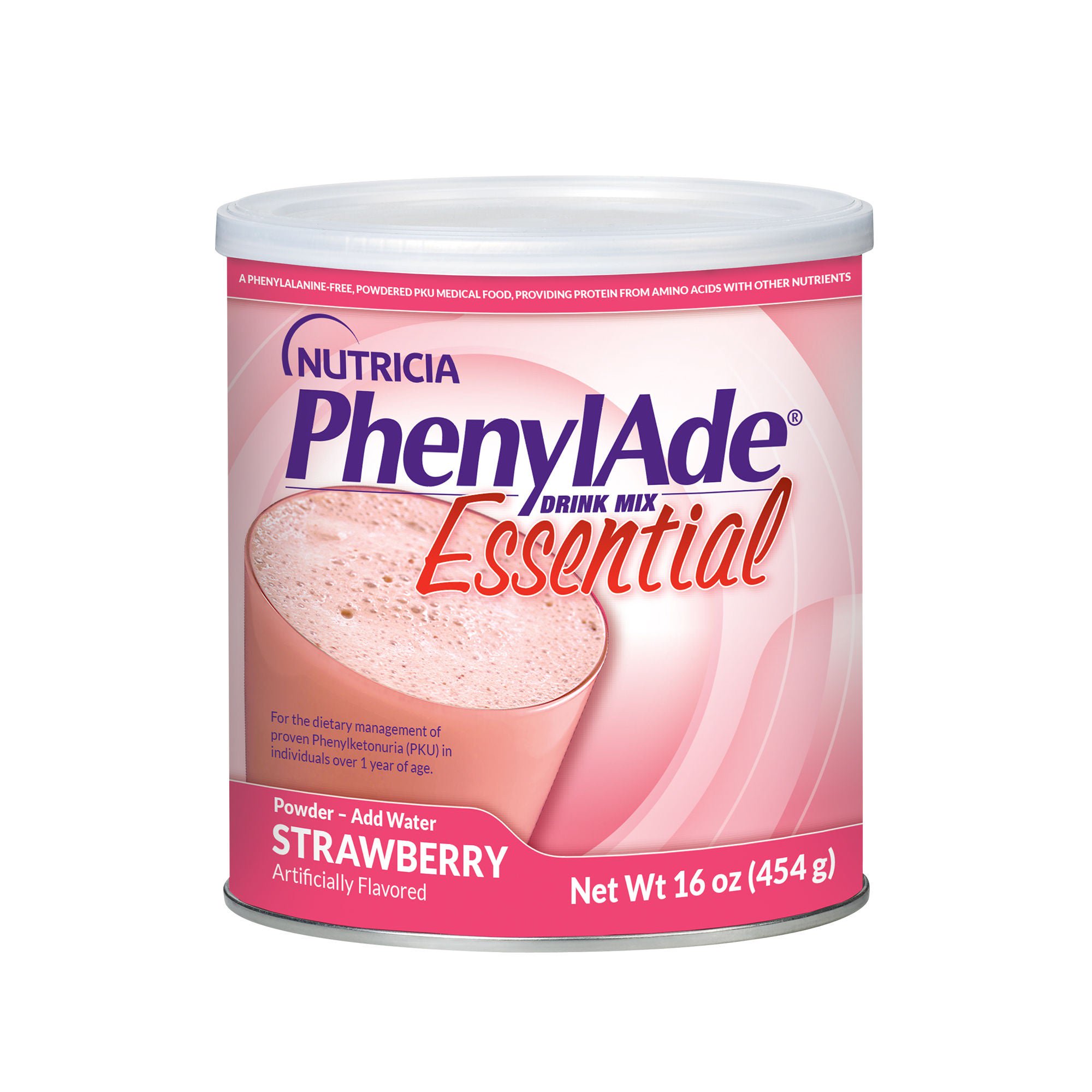 Nutricia North America PHENYLADE, ESSENTIAL DM STRWBRY CAN 454G (6/CS)