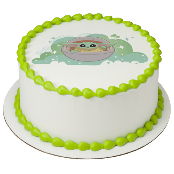 STAR WARS™ The Mandalorian Come to the Cute Side PhotoCake® Edible Image®