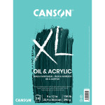 Canson XL Series Oil & Acrylic Pad Foldover Binding 24 Sheet 9x12  inch 1 Count