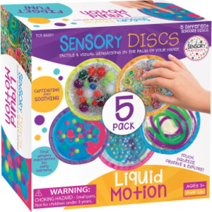Sensory Playtivity&trade; Sensory Discs: Liquid Motion (Set of 5)