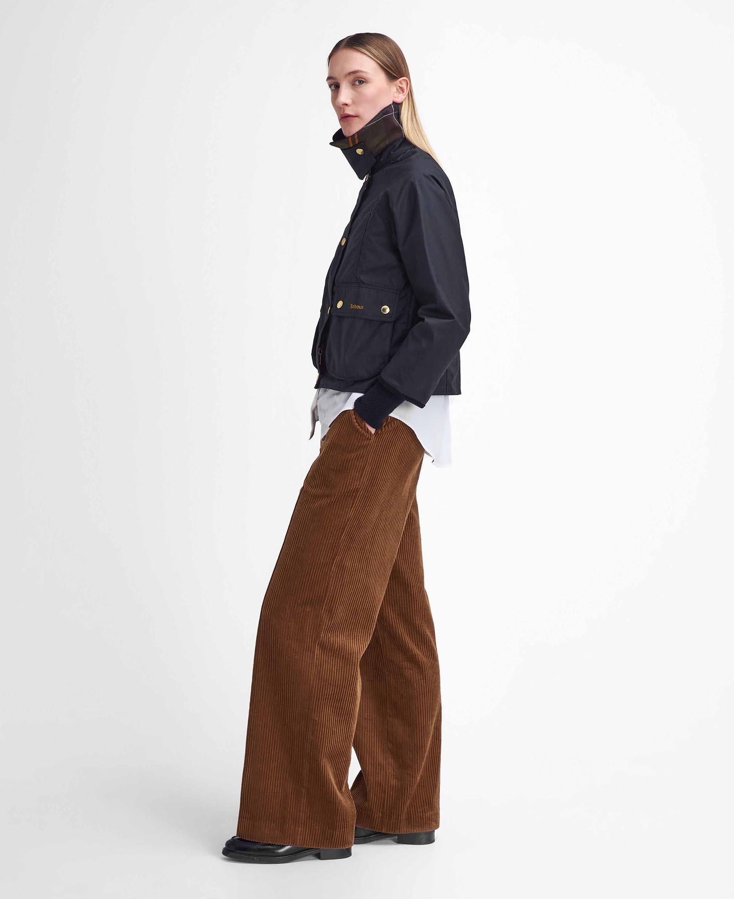 Cropped Beadnell Waxed Jacket image number 1