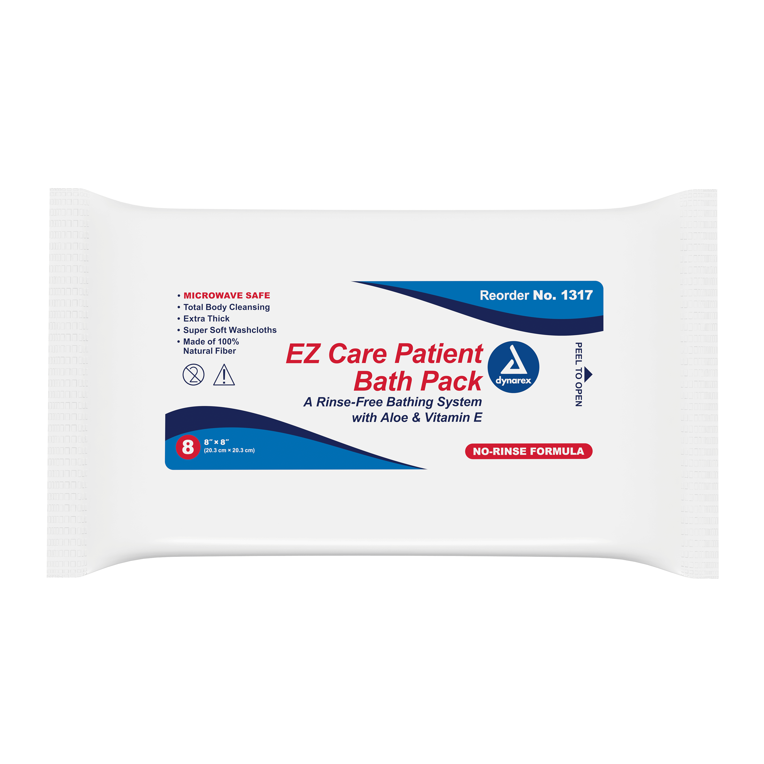 EZ Care Patient Bath Packs - 8in x 8in