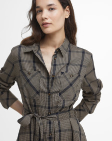 Claudia Check Midi Dress Multi