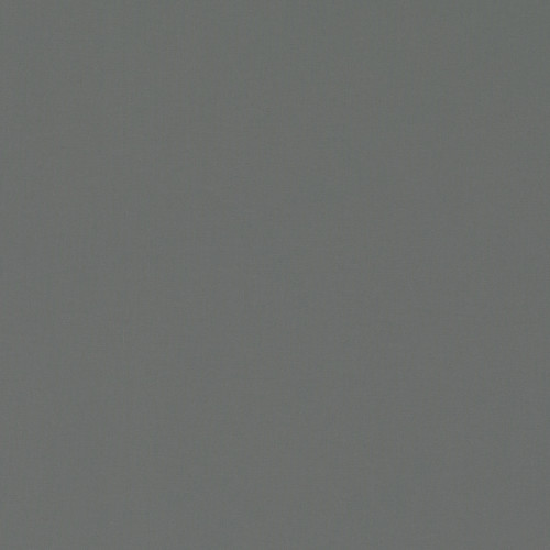 Square plain fabric sample in mid to dark steel grey .