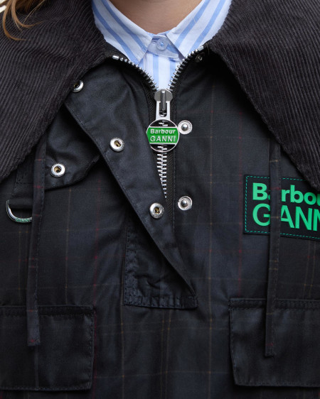 Barbour x GANNI Tartan Waxed Anorak