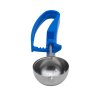 2-ounce disher with royal blue squeeze handle