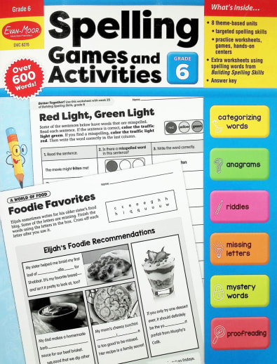 Spelling Games and Activities, Grade 6