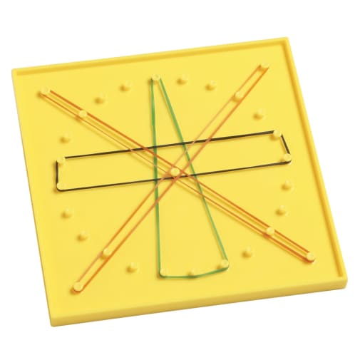 Geoboard 6" 5x5 pin double-sided w/ rubber bd