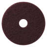 Hillyard, Trident Dominator Stripping Round Floor Pad, 20", Burgundy