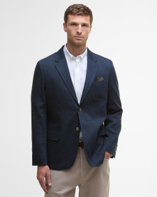 Linen Twill Blazer Classic Navy