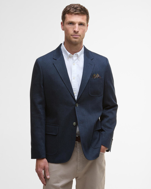 Linen Twill Blazer Classic Navy