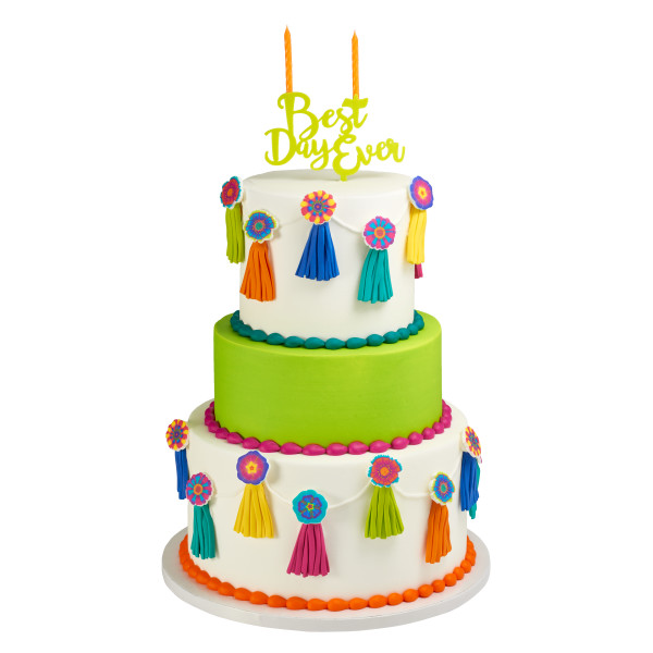 Bright Tassels Gum Paste Layon