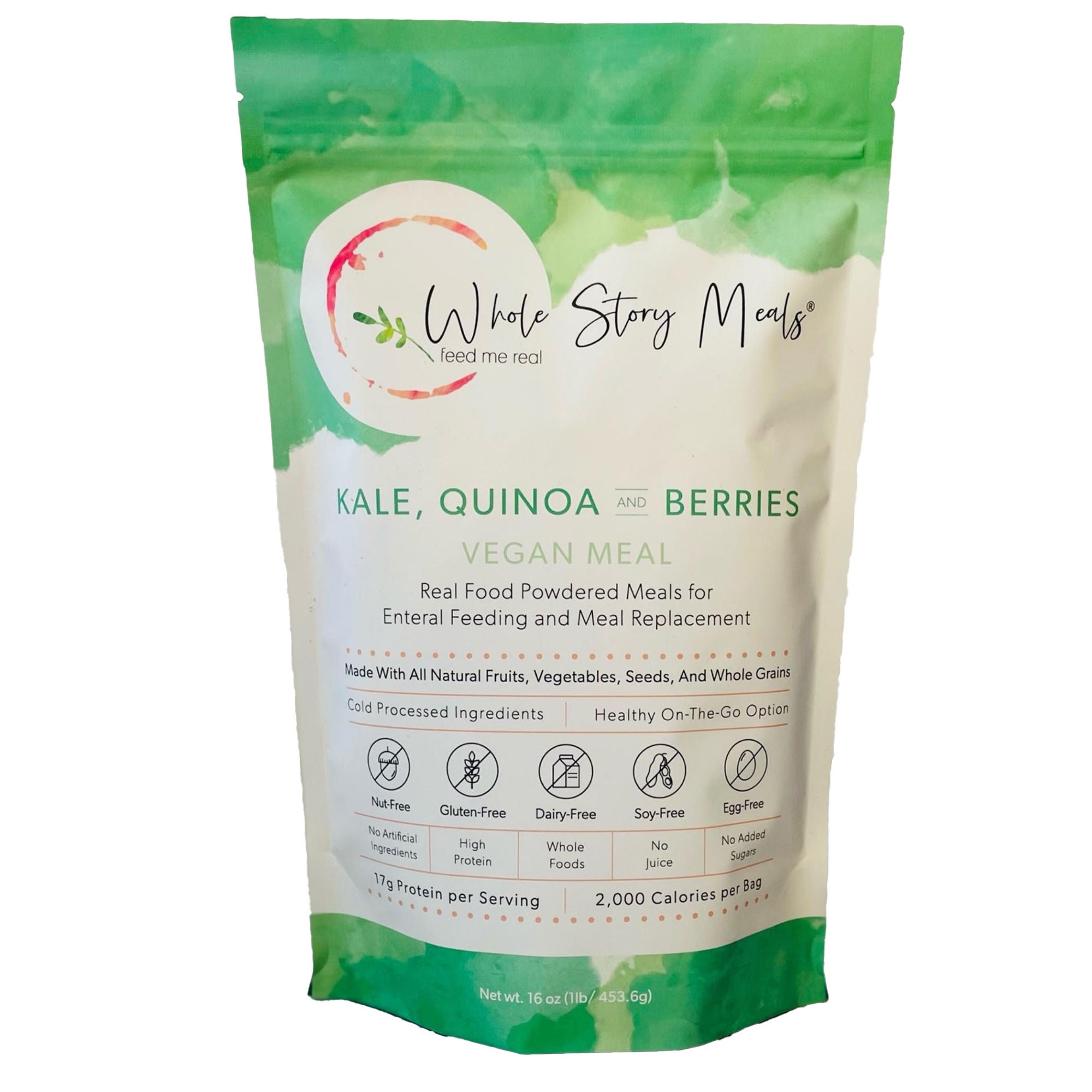 Whole Story Meals FOOD, POWDERED KALE/QUINOA & BERRIES 16OZ (30/CS)