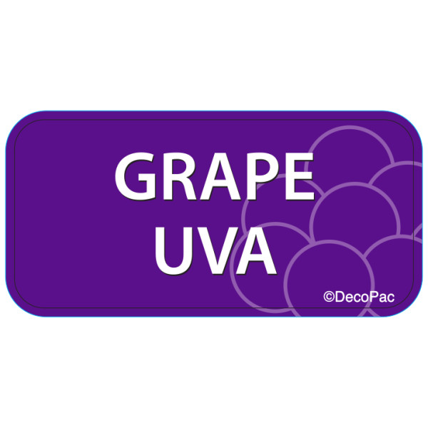 Grape Label PhotoCake® Edible Image® Merchandising Label
