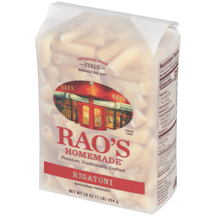 Rigatoni Pasta, 16 oz - Right angle Image