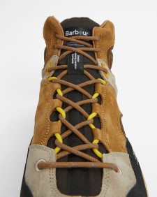 Barbour x Flower Mountain Back Country Uni Mid Trainers Brown Beige